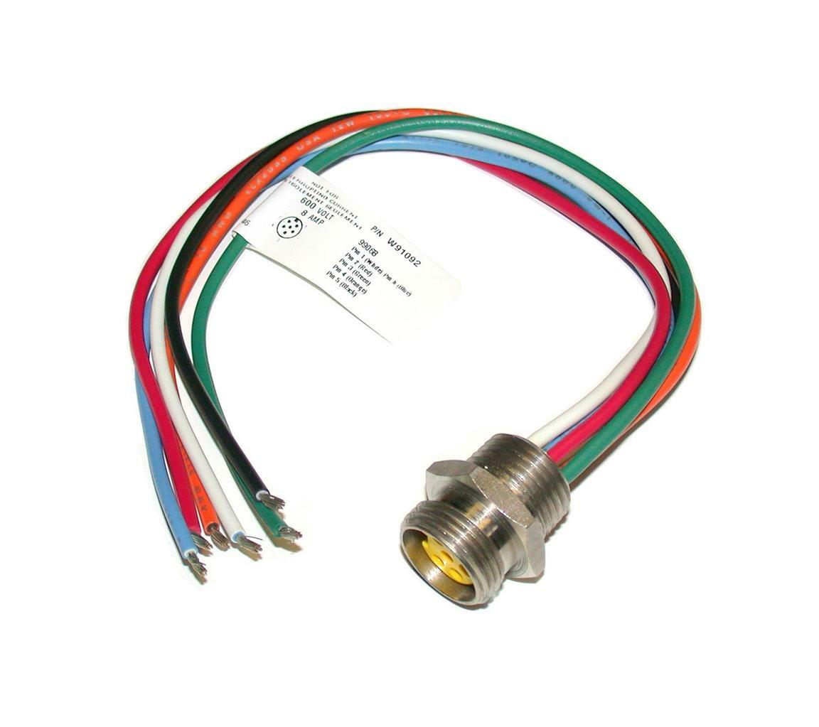 NIP New Efector Brad Harrison  W91092  41607 SS  Mini Female Receptacle Cable