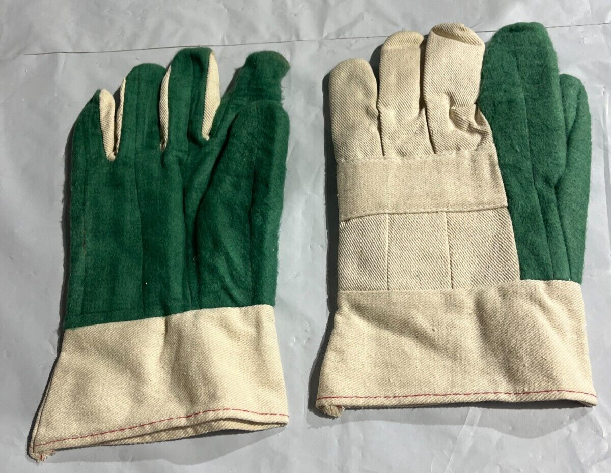 12 PAIR 100% COTTON HEAVYWEIGHT CANVAS BACK PROTECTIVE SAFETY WORK CHORE GLOVES