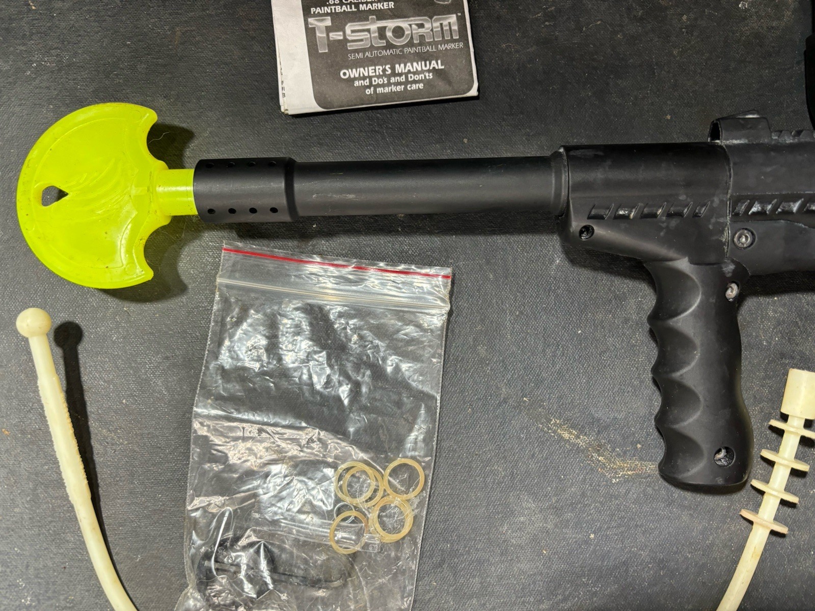 Brass Eagle T Storm Tank & ViewLoader Black Semi-Auto Paintball Marker Gun