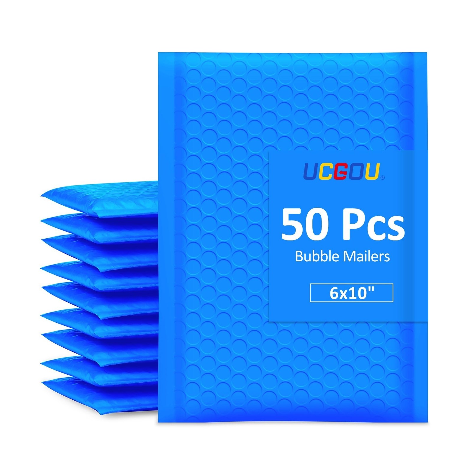 UCGOU Bubble Mailers 6x10 Inch Blue Usable Size 6x9 Bubble Mail... USA FAST SHIP