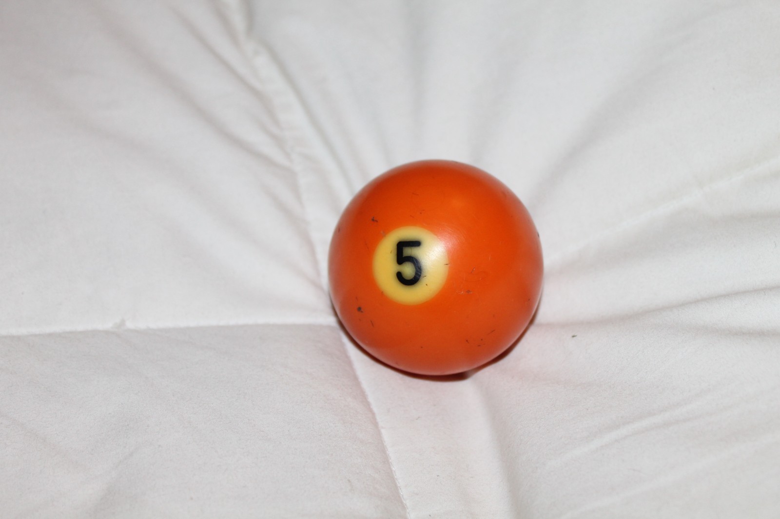Vintage Pool Table Billiard Ball #5 Solid Replacement Piece