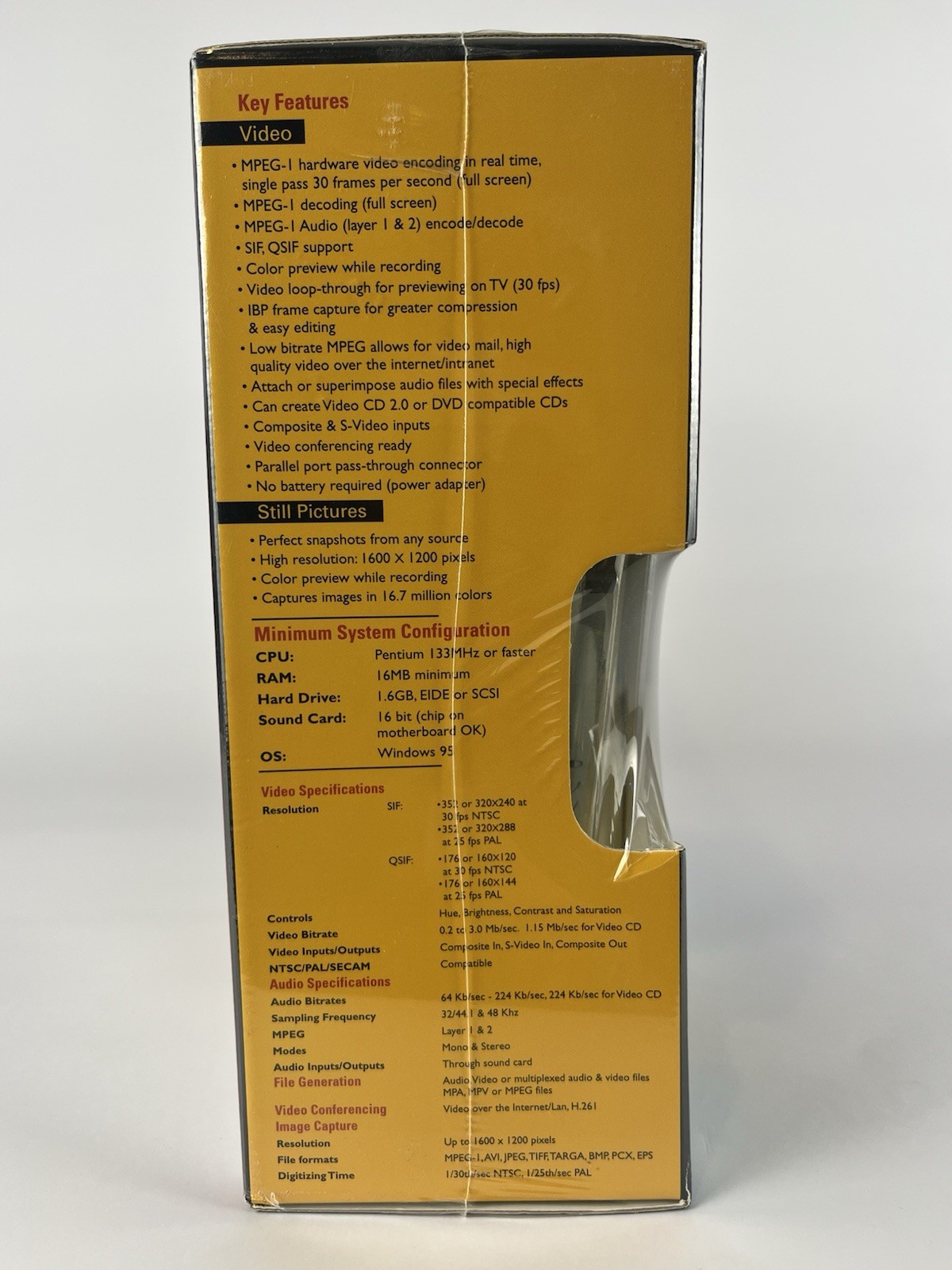 Vintage Dazzle Multimedia MPEG Video CD Audio Capture Device Parallel Port NIB