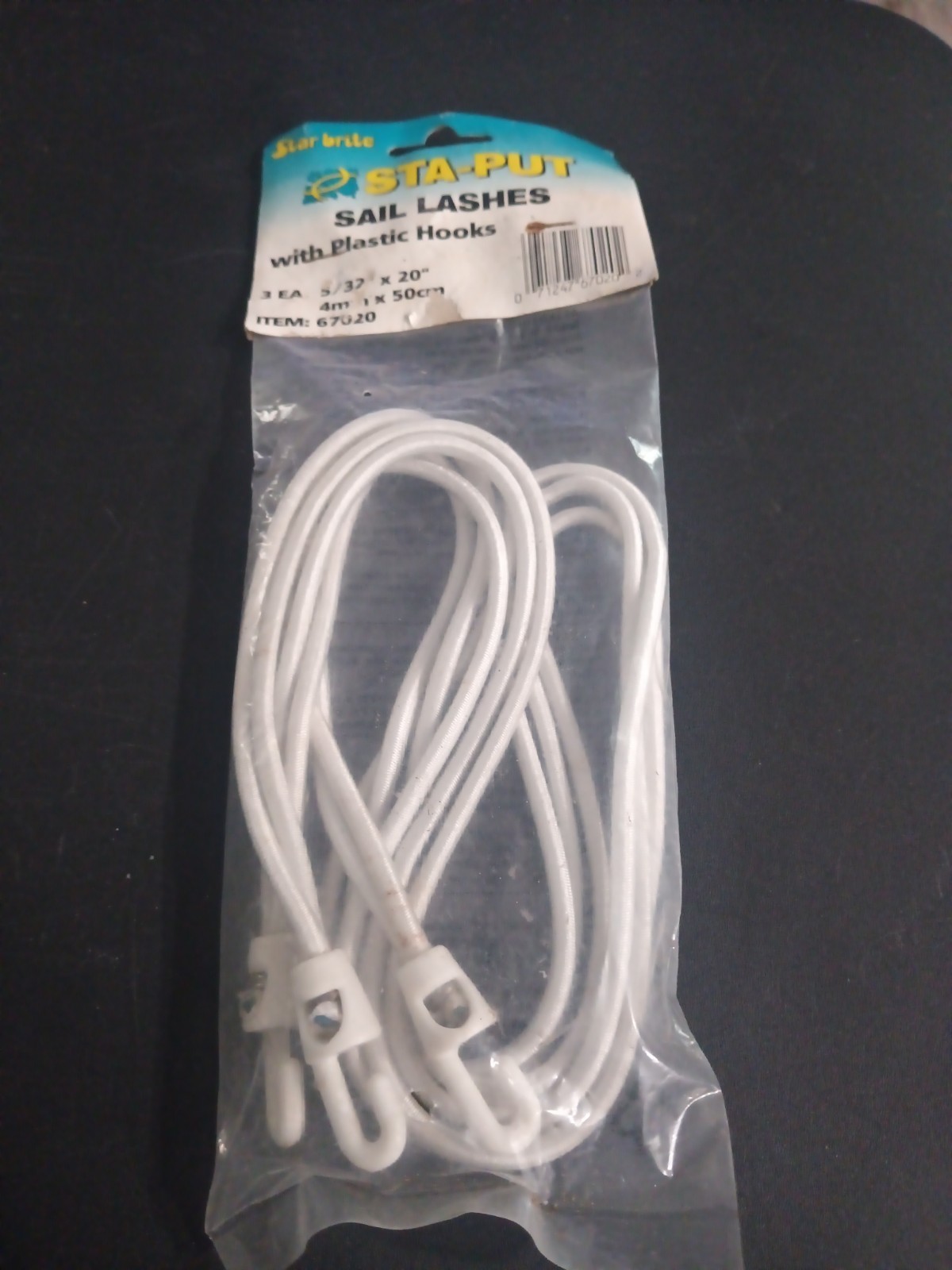 Star Brite Sta-Put Multibranch Sail Lash 5/32" X 20" 67020 NEW
