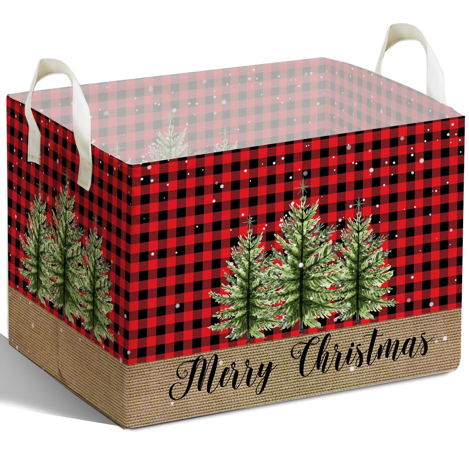 Merry Christmas HOLA Storage Basket, Snowman Waterproof Storage Box, Toy and ...