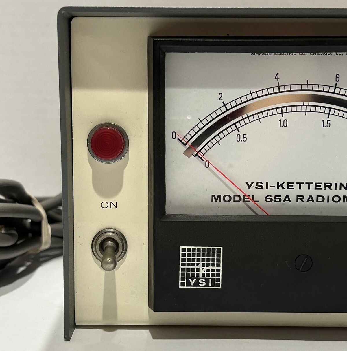 YSI Kettering Radiometer 65A Sensor Yellow Springs Instrument Powers On