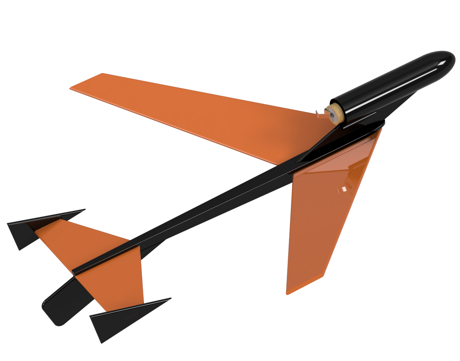 Semroc Flying Model Rocket Kit Hawk KV-65 *New Re-Design*