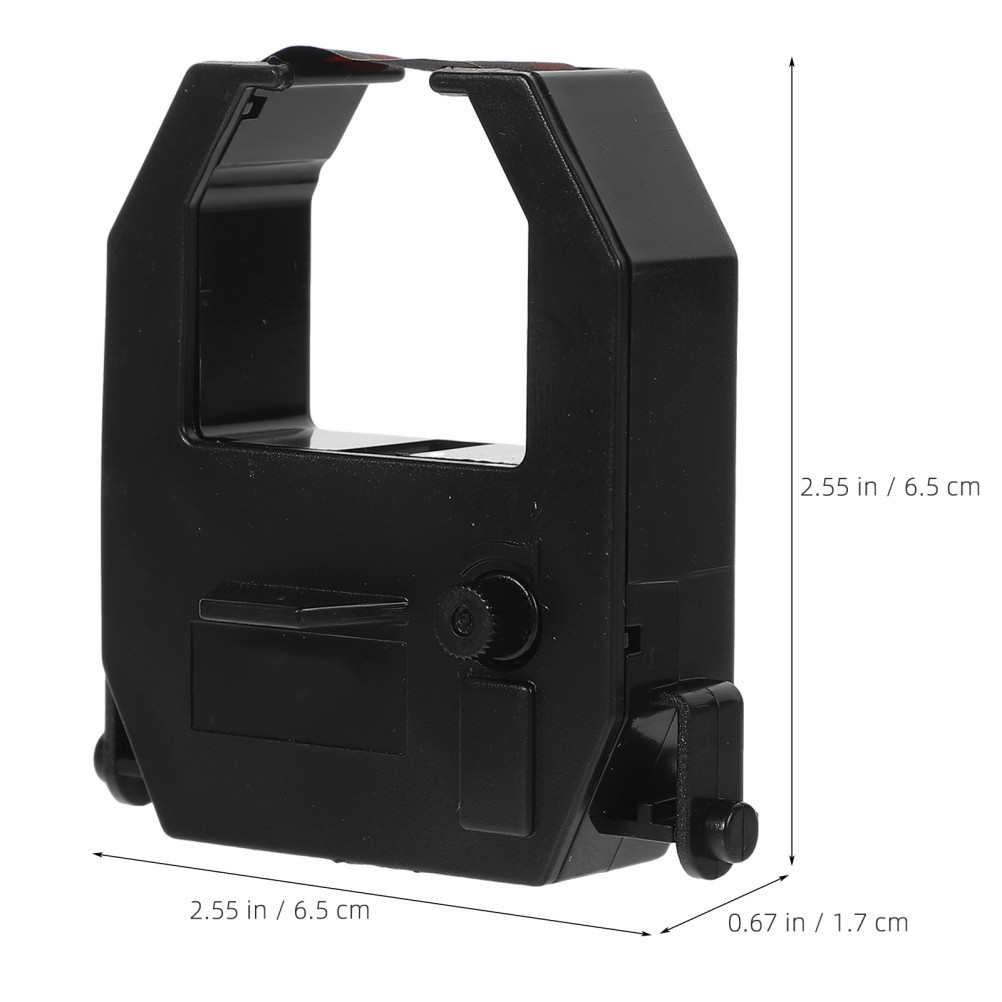 3Pcs Durable Time Clock Ribbon Replacement Black Red Ink Cartridge