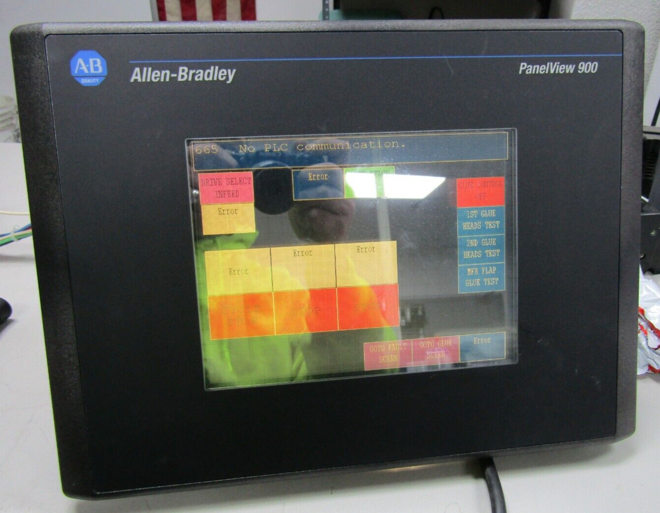 😎 ALLEN BRADLEY 2711-T9C1 TOUCHSCREEN PANELVIEW 900 100/240 VAC SERIES C