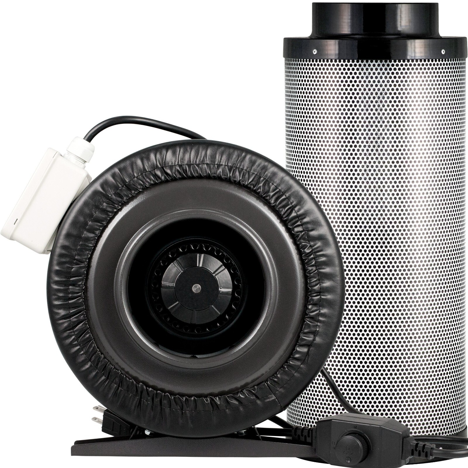 Yield Lab 6 Inch 440 CFM Charcoal Filter and Duct Fan Combo Kit