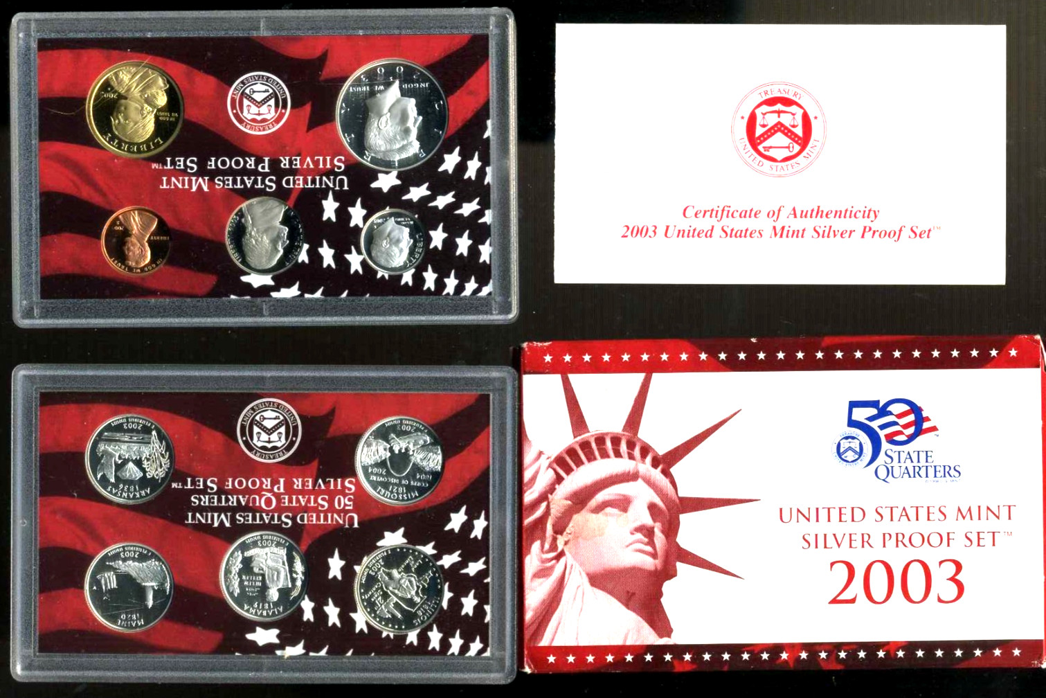 SILVER 2002 S PF Proof Set U.S. Original Government Packaging OGP COIN SET#8177