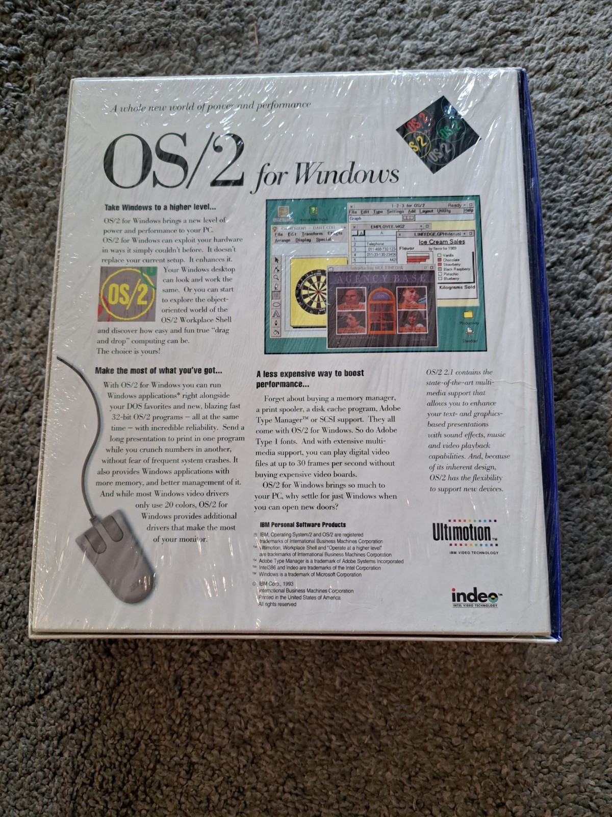 IBM OS/2 for Windows CD-ROM Special Edition Windows 3.1 Software Sealed