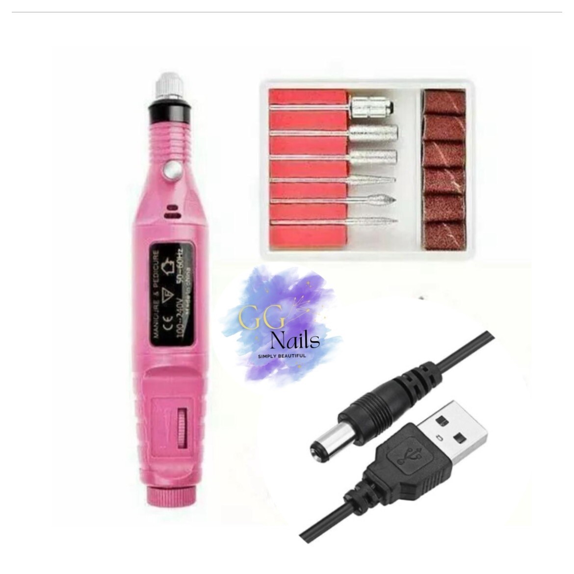 Electric DRILL NAIL File Acrylic Manicure Pedicure Portable Machine Kit New.