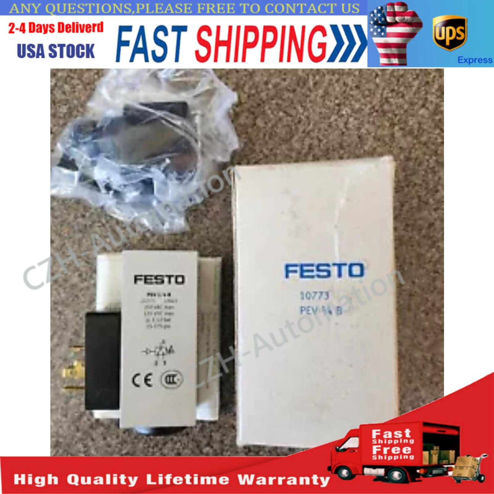 New PEV-1/4-B Festo 10773 Fast Shipping Pressure Switch