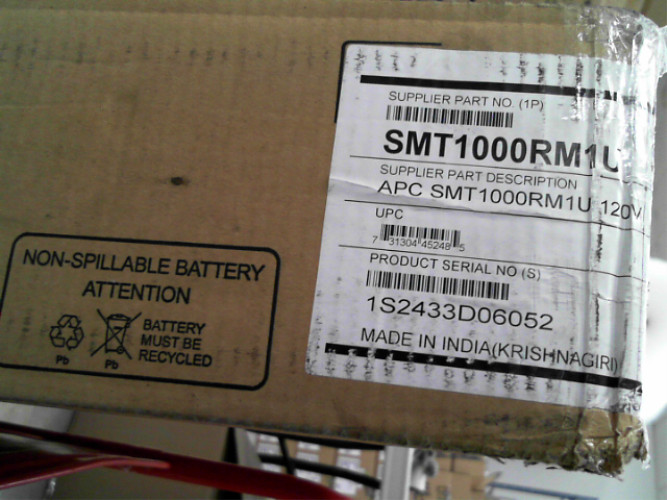 APC by Schneider Electric Smart-UPS SMT 1000VA Rack-mountable UPS SMT1000RM1U