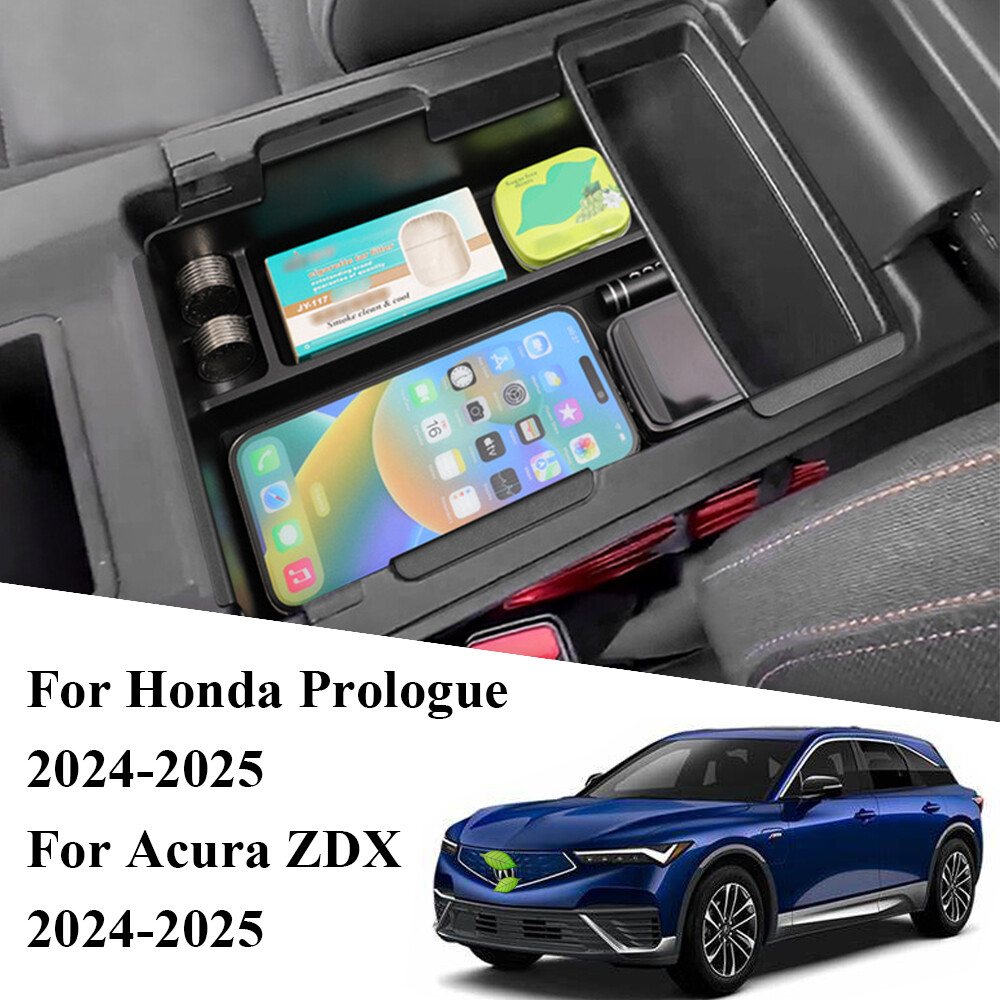 For 2024-2025 Acura ZDX Interior Armrest Storage Box Tray Organizer Accessories