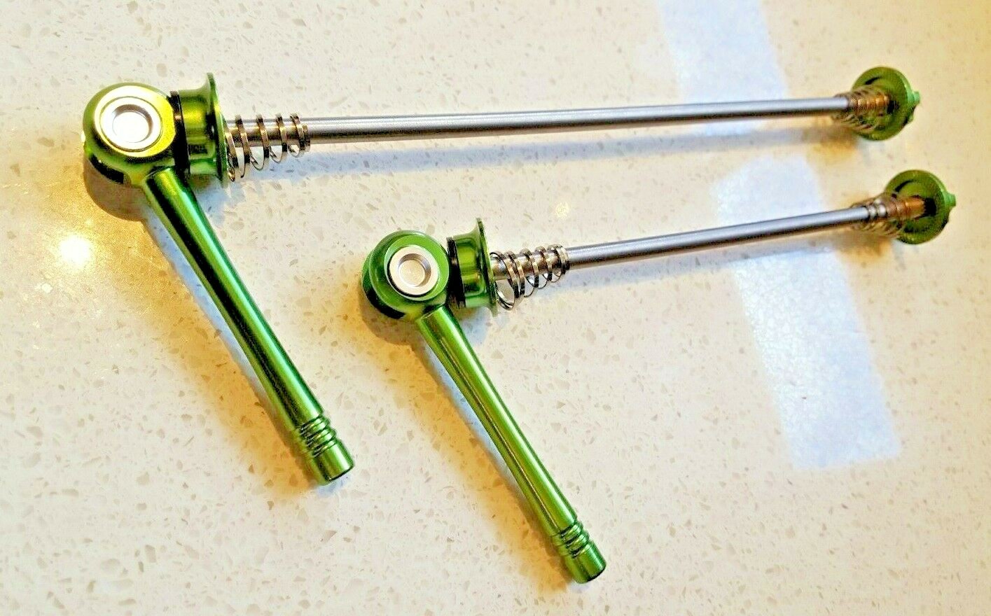 SKEWERS, Titanium & Alloy, "AEROZINE" 45 g, a pair, Quality, Strong & GRN Anod.