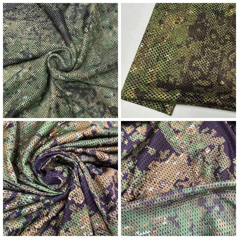Green Mesh Fabric Cloth Camouflage Netting Awning Cover Shade Net DIY Decoration