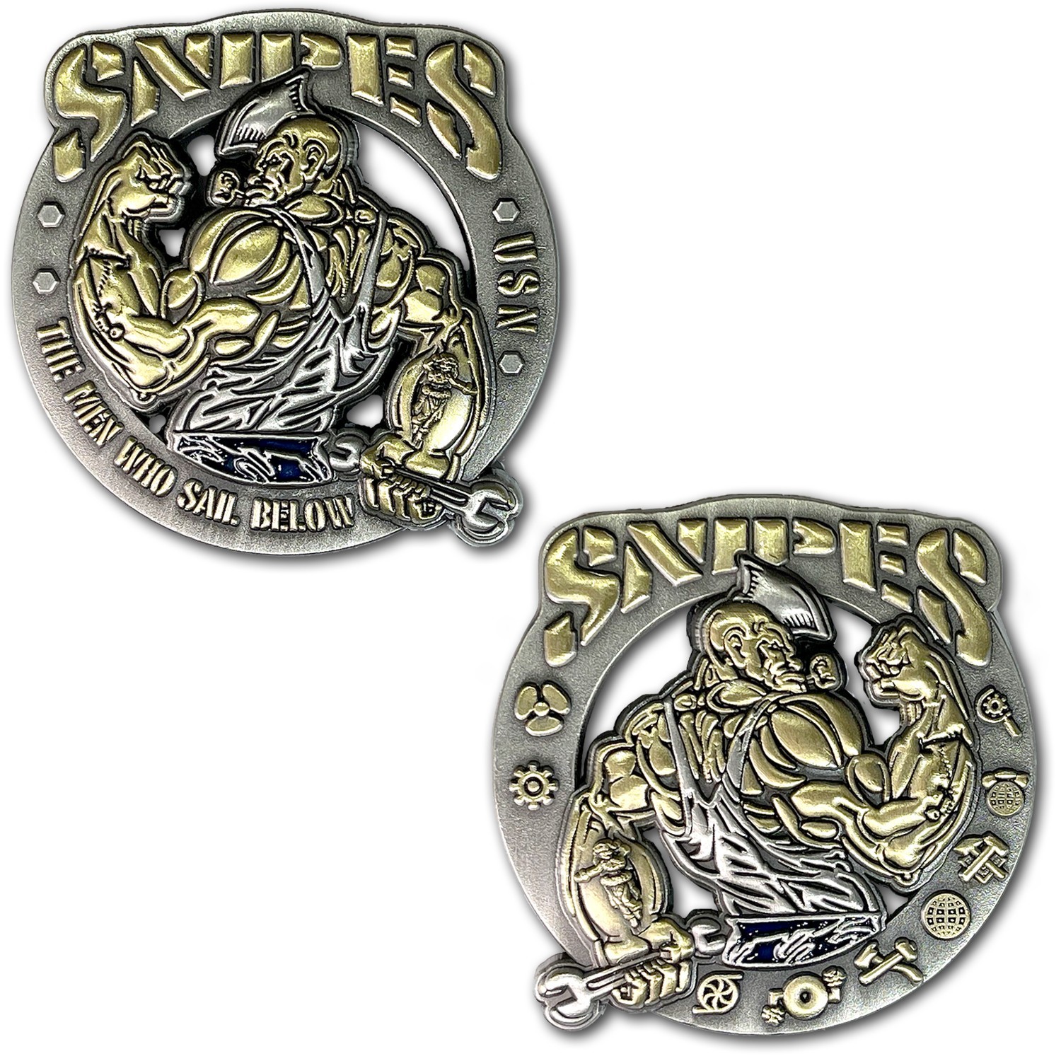 Popeye The Sailor Snipe The Sailors That Sail Below US Navy Challenge Coin