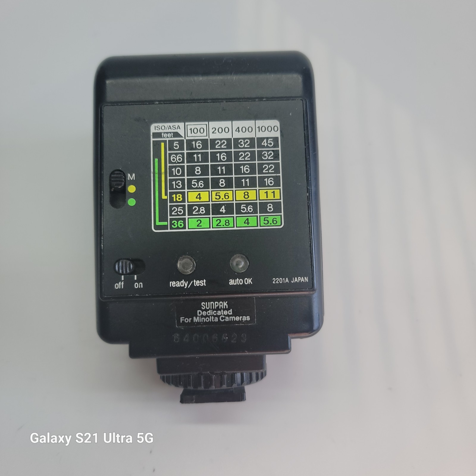 SunPak Auto 221 D Camera Flash Universal - Tested, Works!
