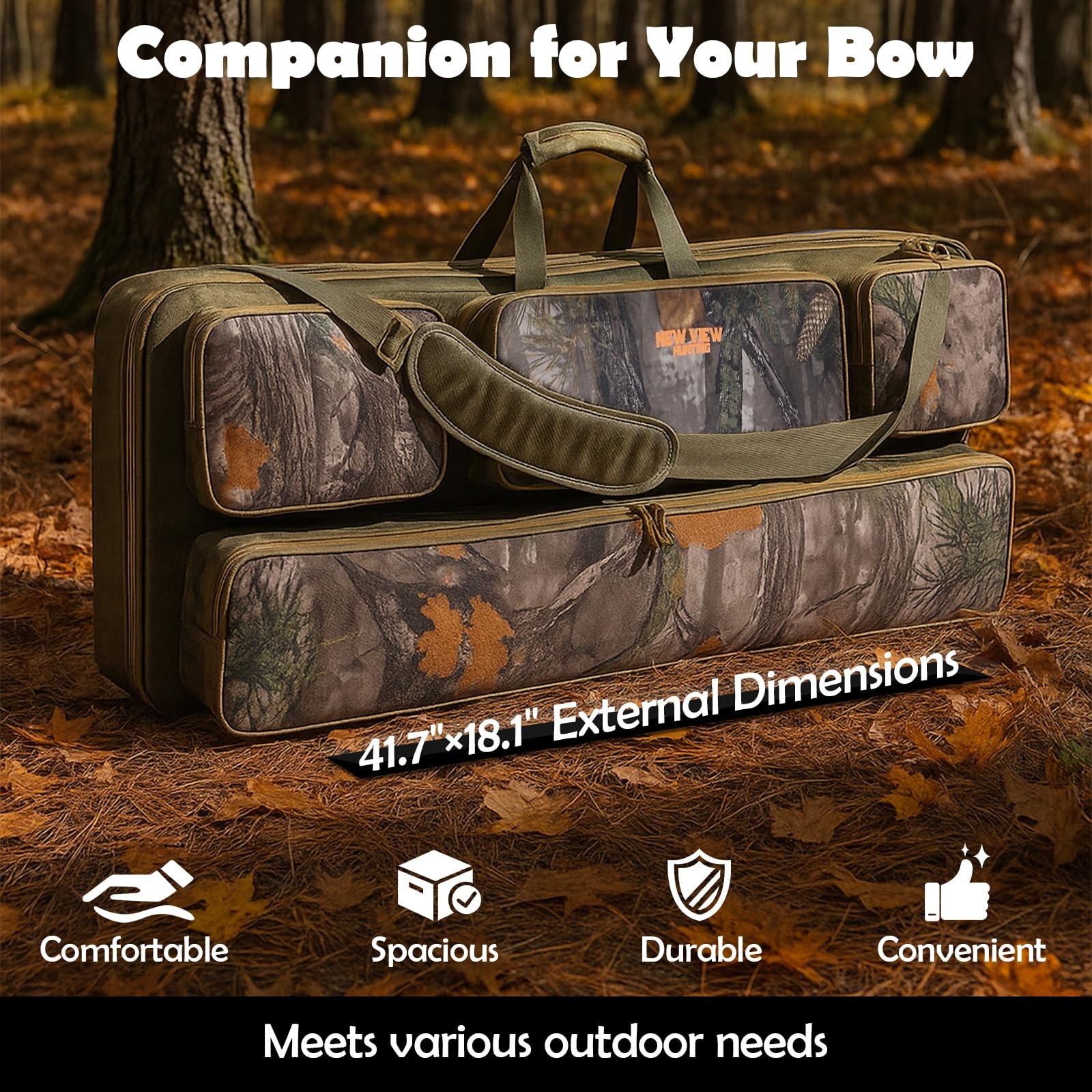 VIEW Bow Case - Protects Your Compound Bow - Features Large Compartment, Soft