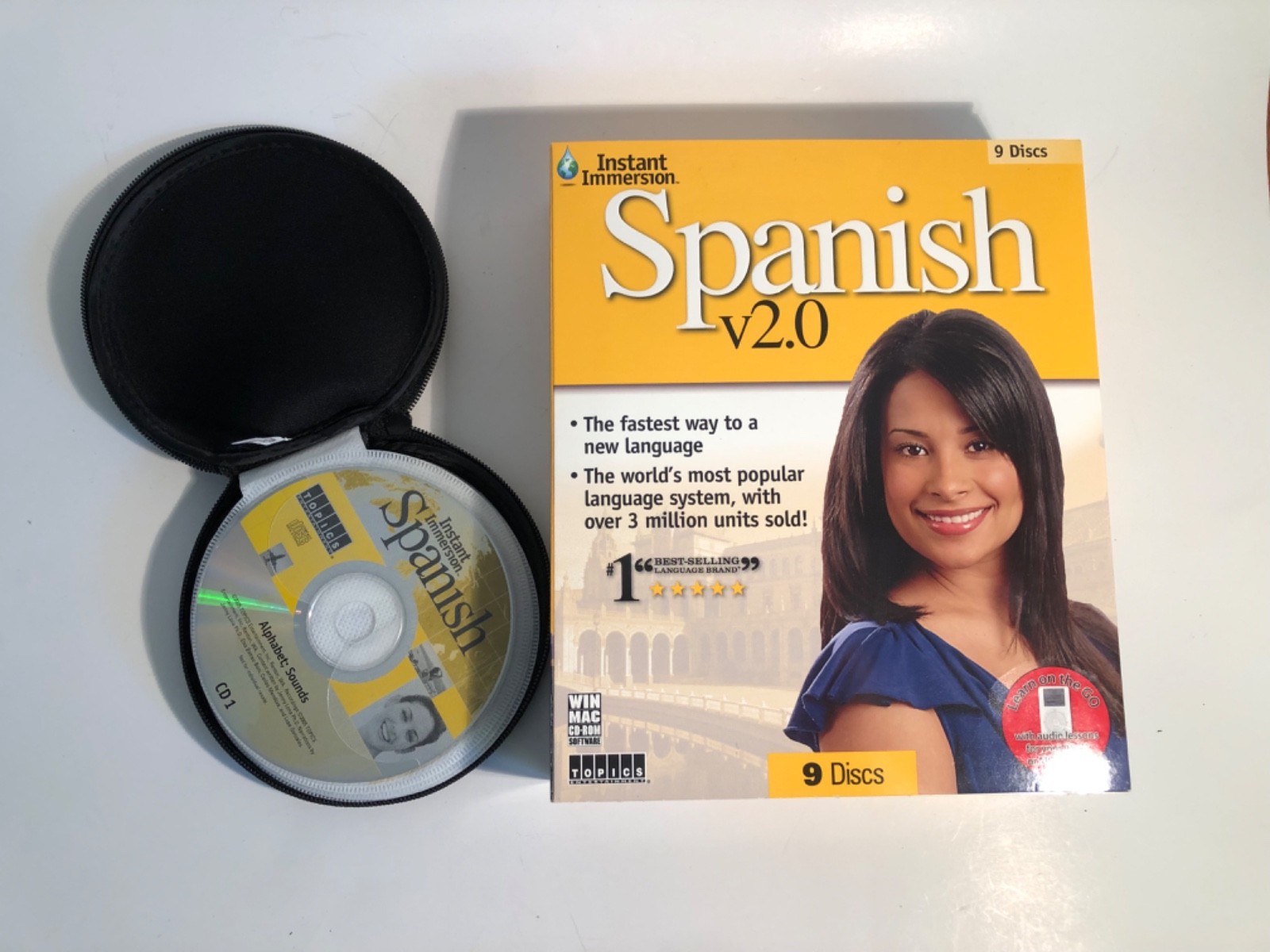 Instant Immersion Spanish Version 2.0 CD-ROM 9 Disc Set Unused CD Case IPod Comp