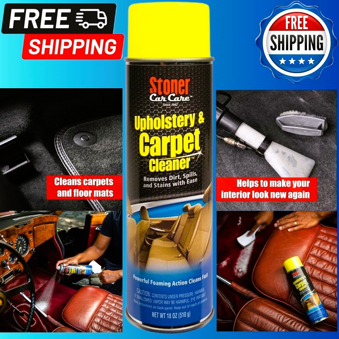 Stoner Car Care 91144 ,Upholstery and Carpet Cleaner Spray for Interior, 18 Oz