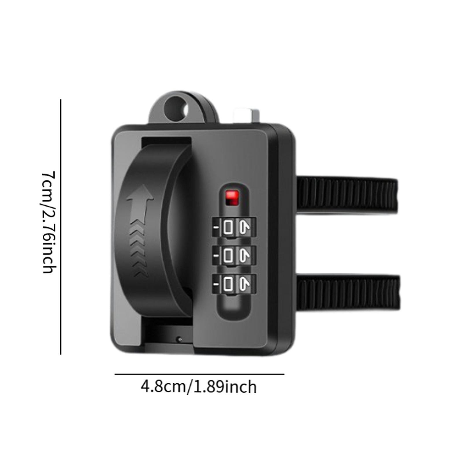 Helmet Security Lock Bicycle Helmet Lock 3 Dial Lock Combination Code Helmet