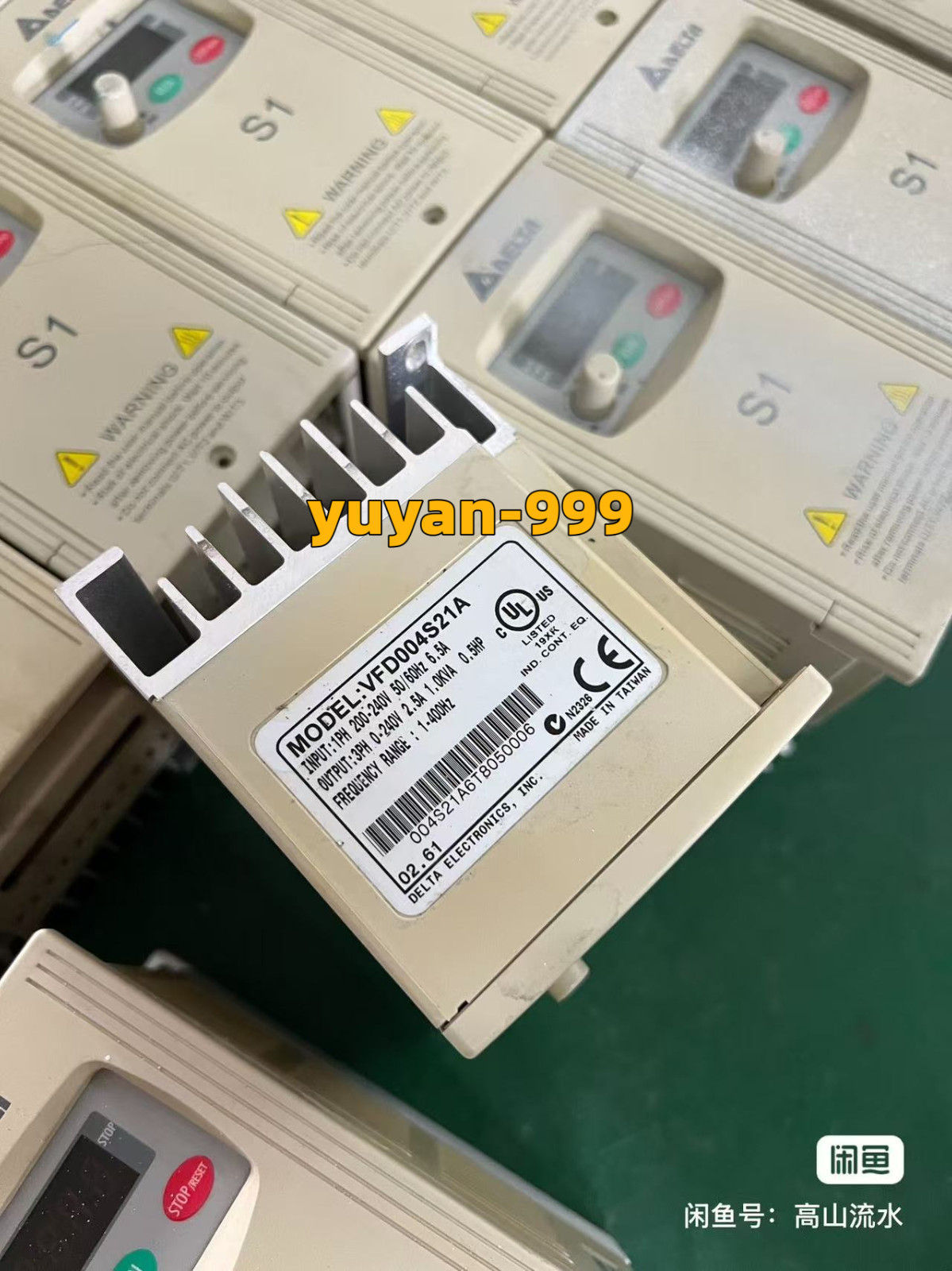 1PC USED VFD004S21A frequency converter #L655Z LZ
