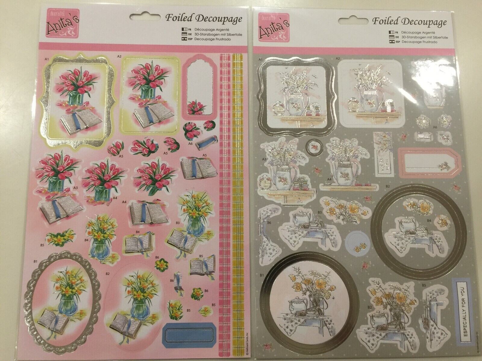 Docrafts Spring Time Foiled Decoupage Topper Set