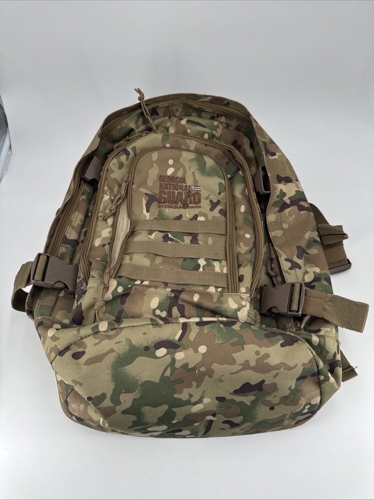 Georgia National Guard Backpack. Green Camo. Good Condition. Fast Shipping