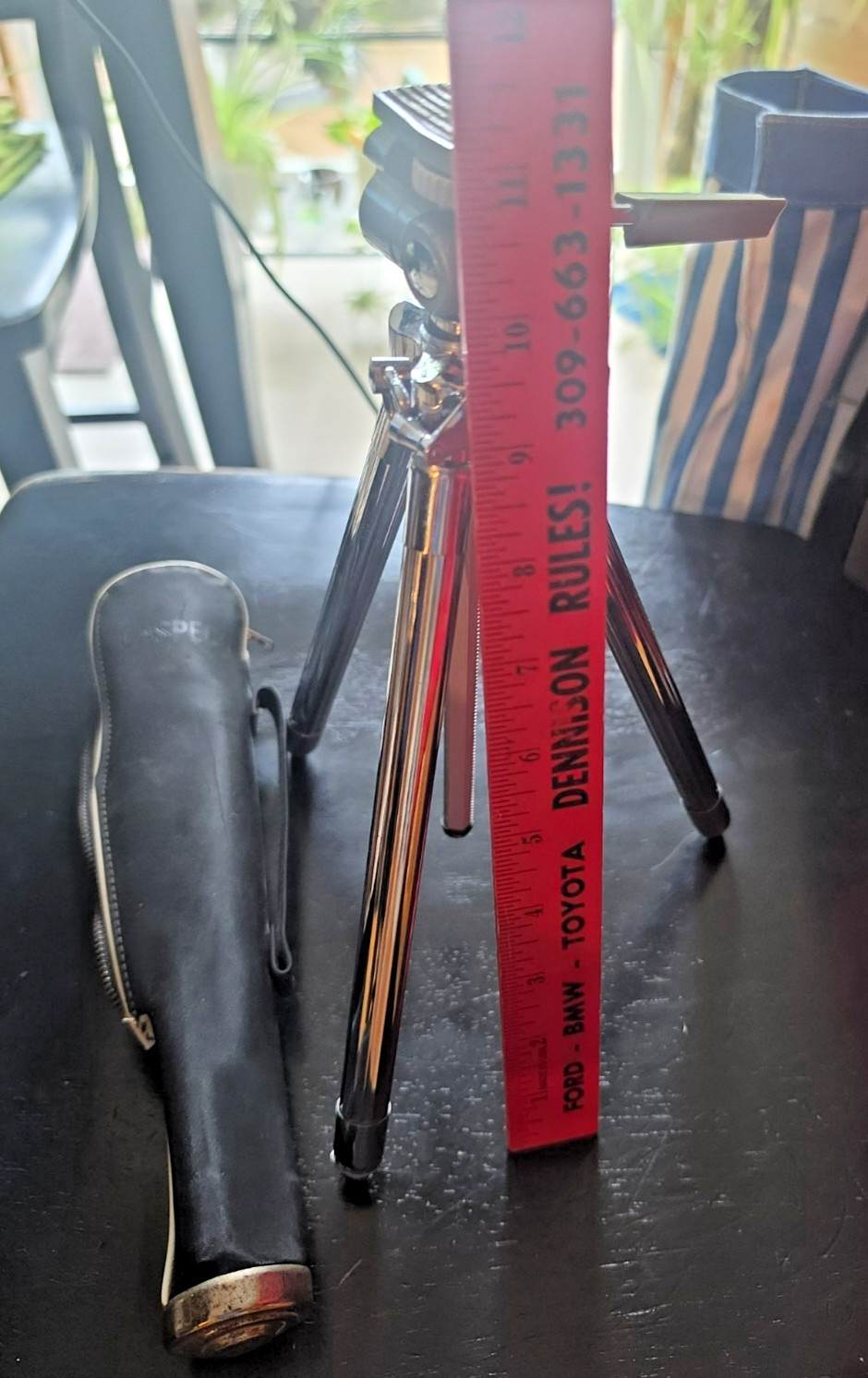 Vintage Caspeco Compact Aluminum Tripod with Case -Great Condition