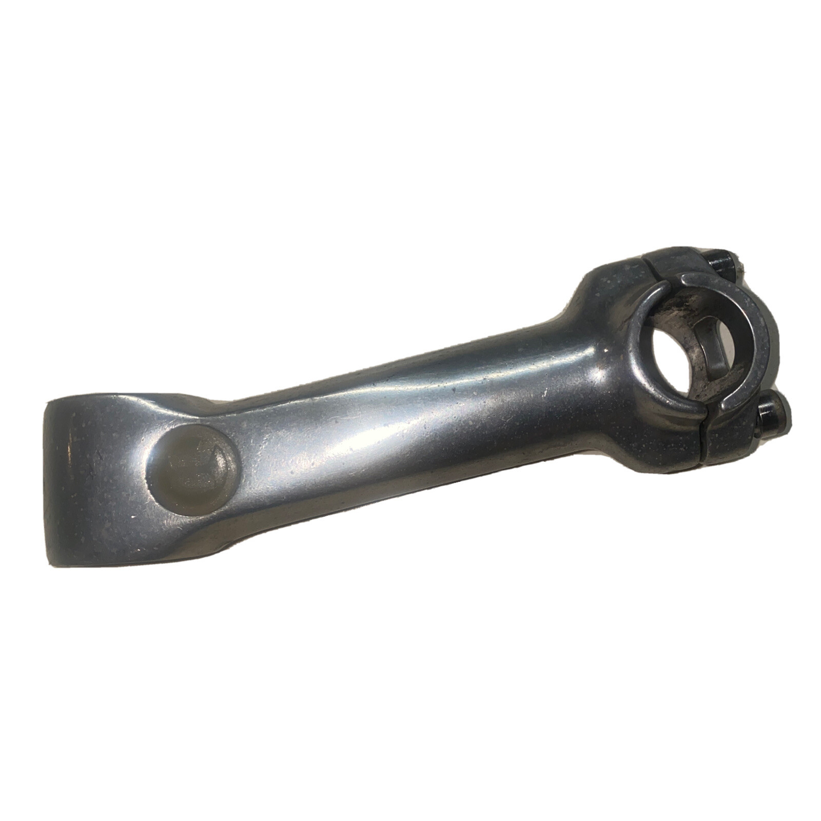 Bicycle bike stem 130 mm +/-10 degrees 1 1/8th” 25.4 mm Silver Threadless