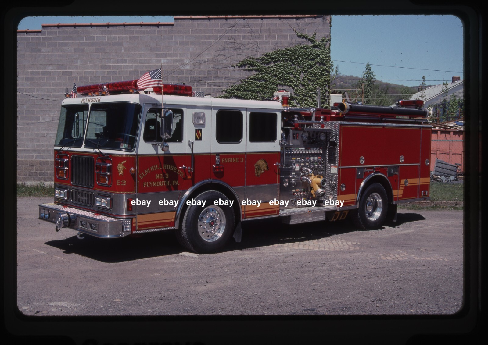 Plymouth PA E3 1995 Seagrave pumper Fire Apparatus Slide