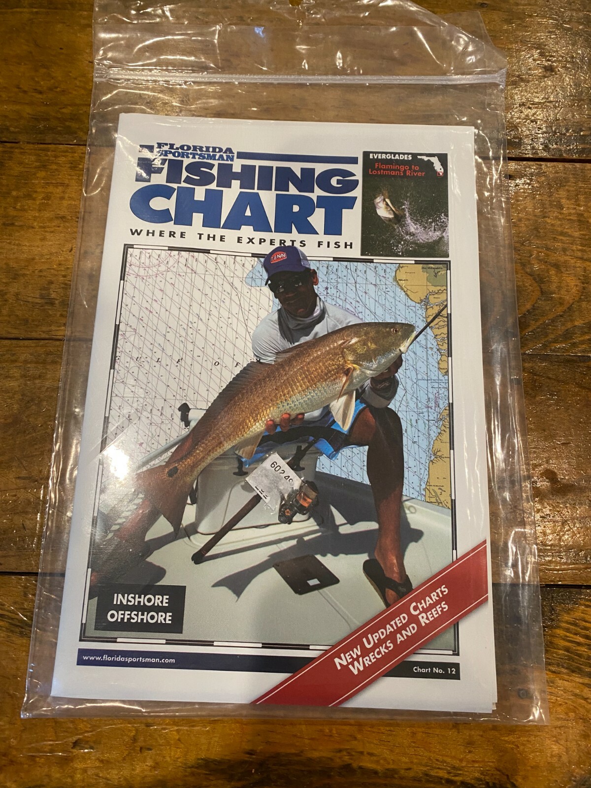 Florida Sportsman Fishing Chart Everglades Flamingo To Lostman's River No. 12