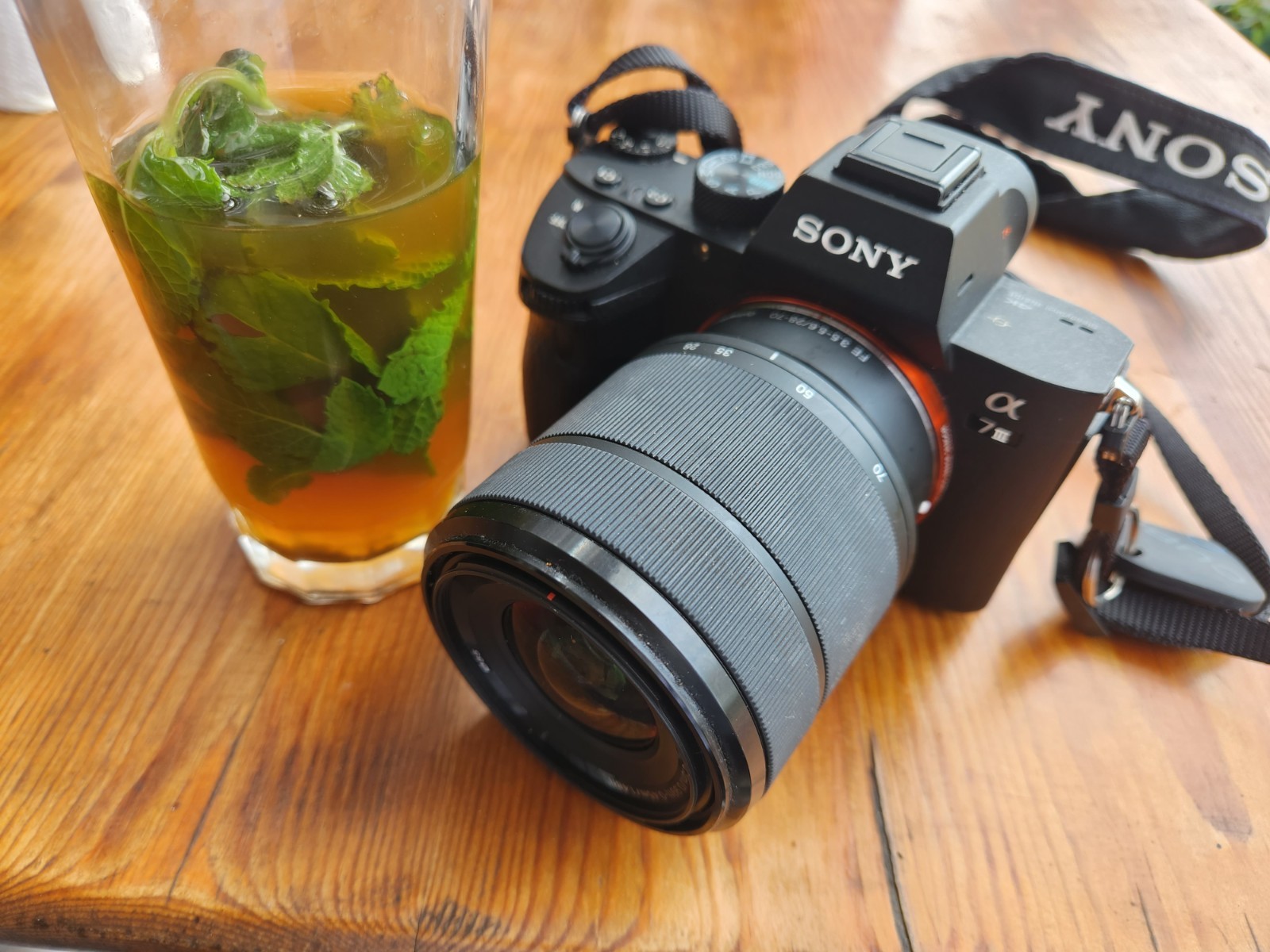 Sony A7III with Kit lens, 50 mm lens and accessories