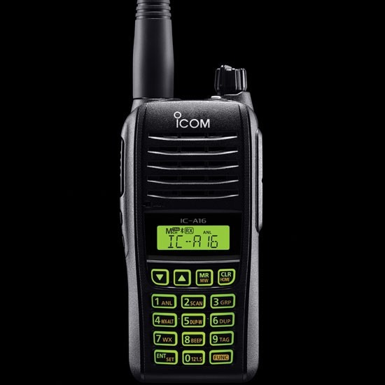New ICOM A16 Comm-Only Transceiver