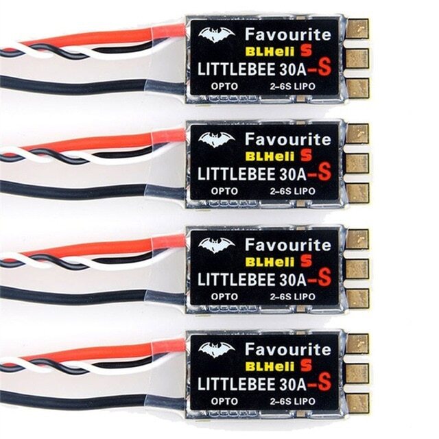 1PC FVT Little Bee BLHeli-s 20A/30A ESC 2-6 S Supports Mulitshot DSHOT Oneshot42