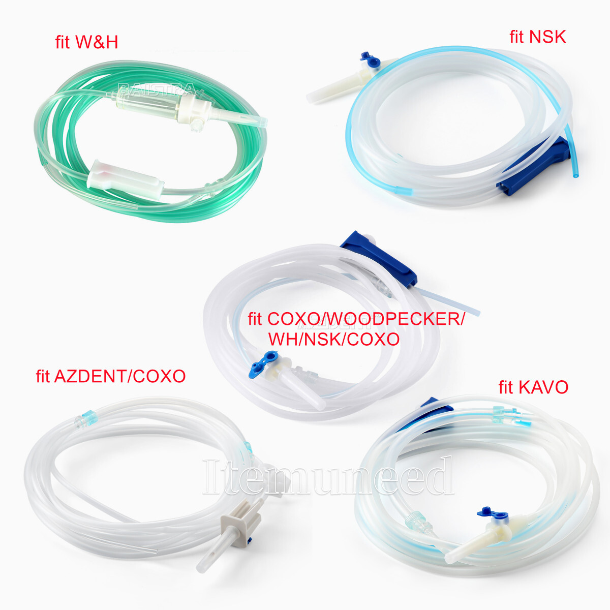 Dental Surgery Implant Irrigation Disposable Tubes Fit WOODPECKER/W&H/NSK/NOUVAG