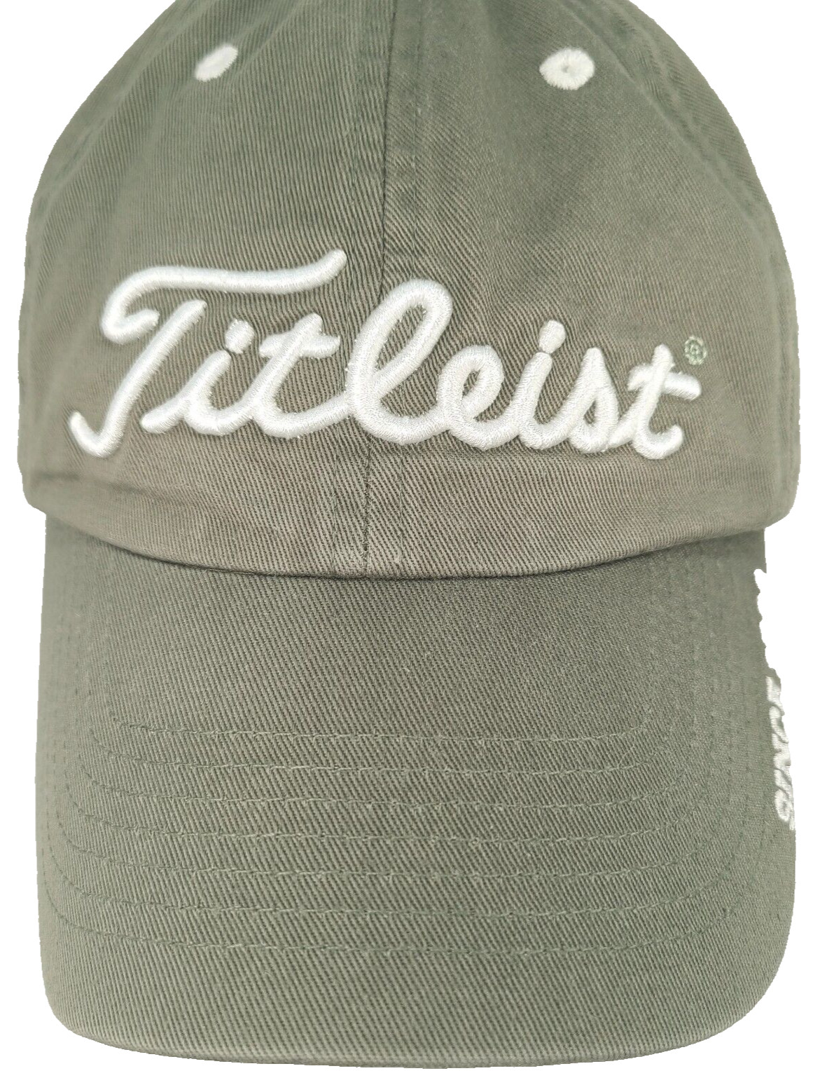Titleist Hat Golf Strapback Cap Olive Green Relaxed-Fit Adjustable