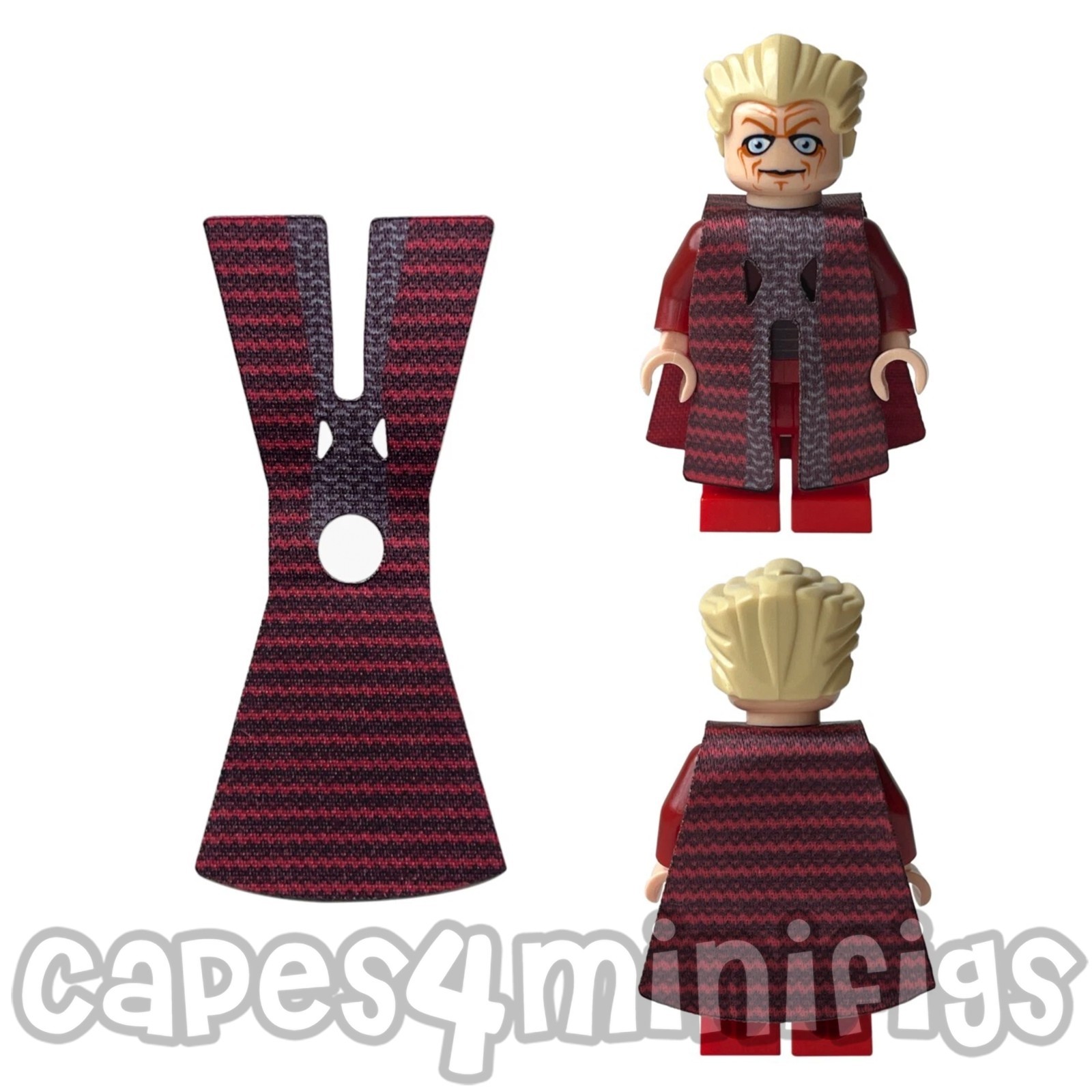 CUSTOM cape for your Starwars Chancellor Palpatine minifigure  - CAPE ONLY