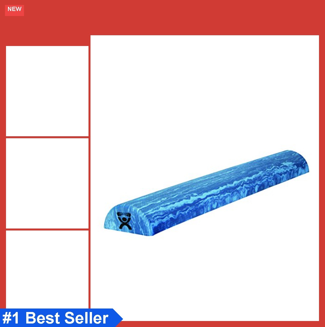 Half Round Foam Roller 6x36 High Density EVA Extra Firm Muscle Recovery Massage