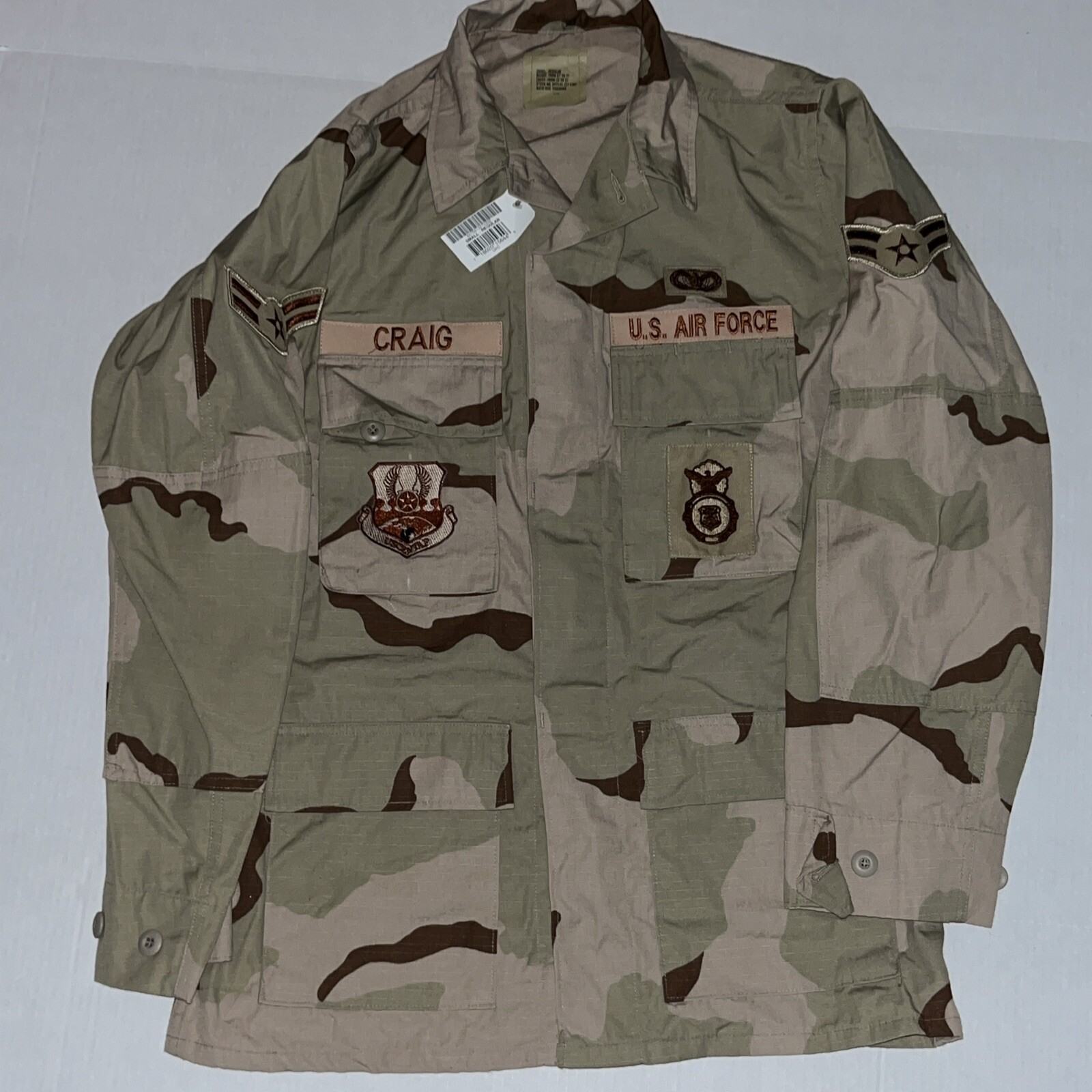 USGI Coat Hot Weather Desert Camouflage 3 Color Combat DCU  Small Reg New