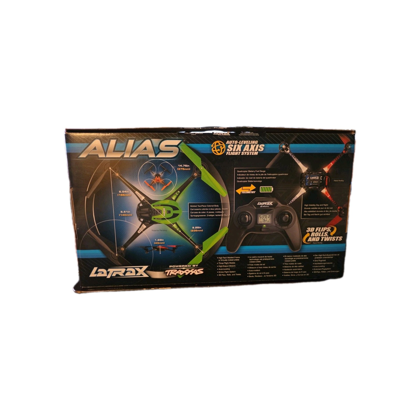 LaTrax High Performance Quad-Rotor Helicopter Radio Control Alias Drone Green