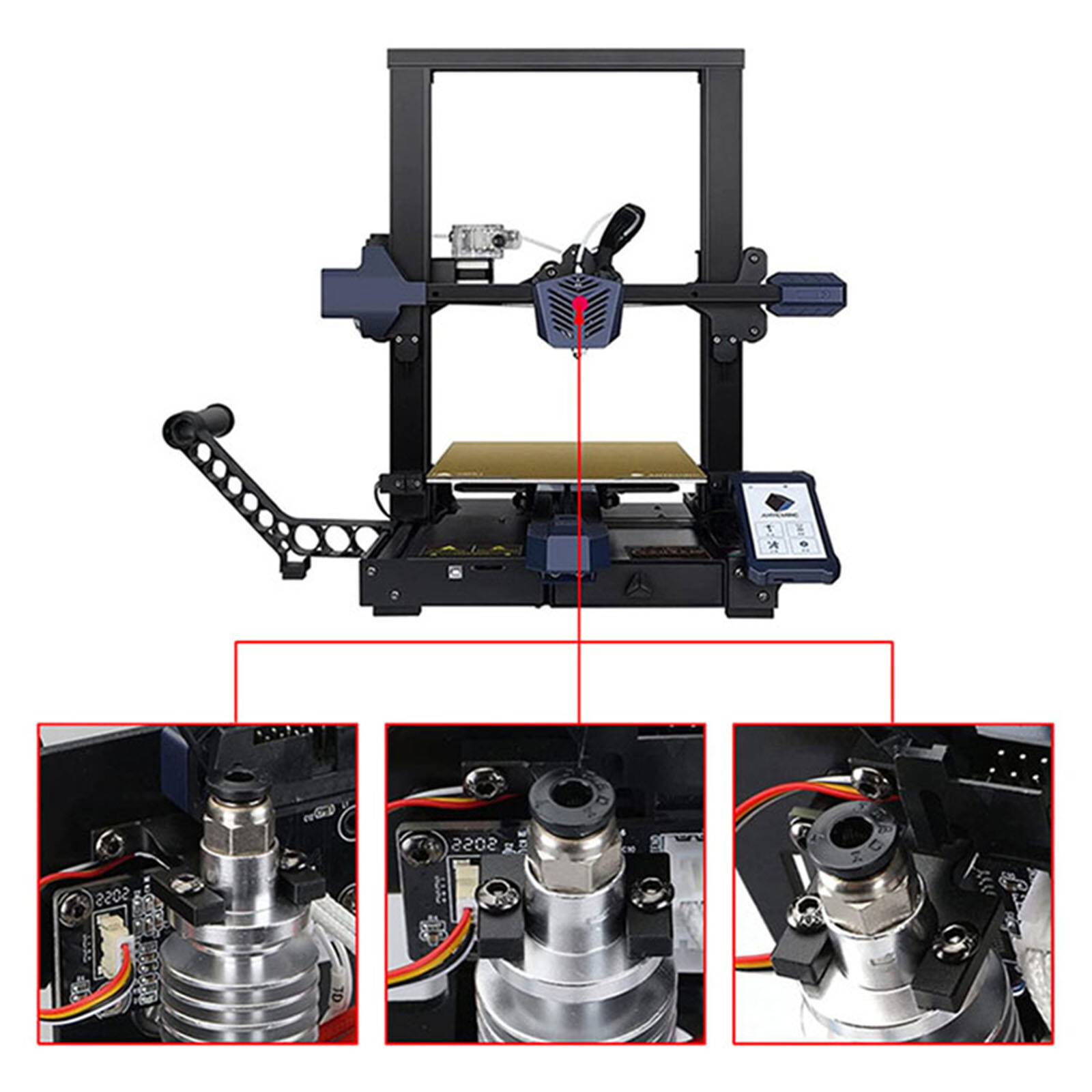 Extruder Hot End Block Auto Leveling Sensor for Anycubic Vyper E Kobra3D Printer