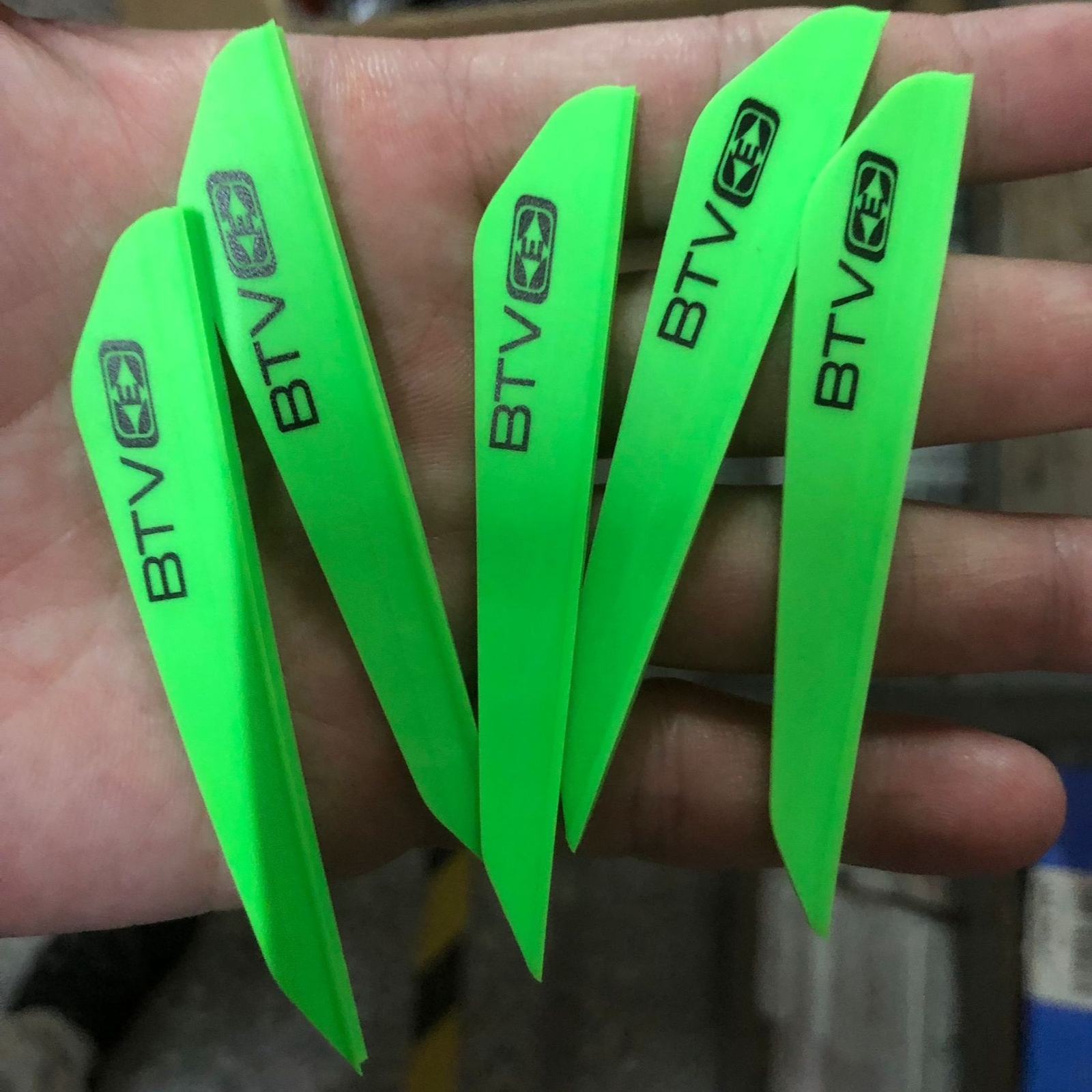 30PCS 3INCH BTV Plastic Vane for Carbon Fiberglass Wood Bolts Arrows Accessories