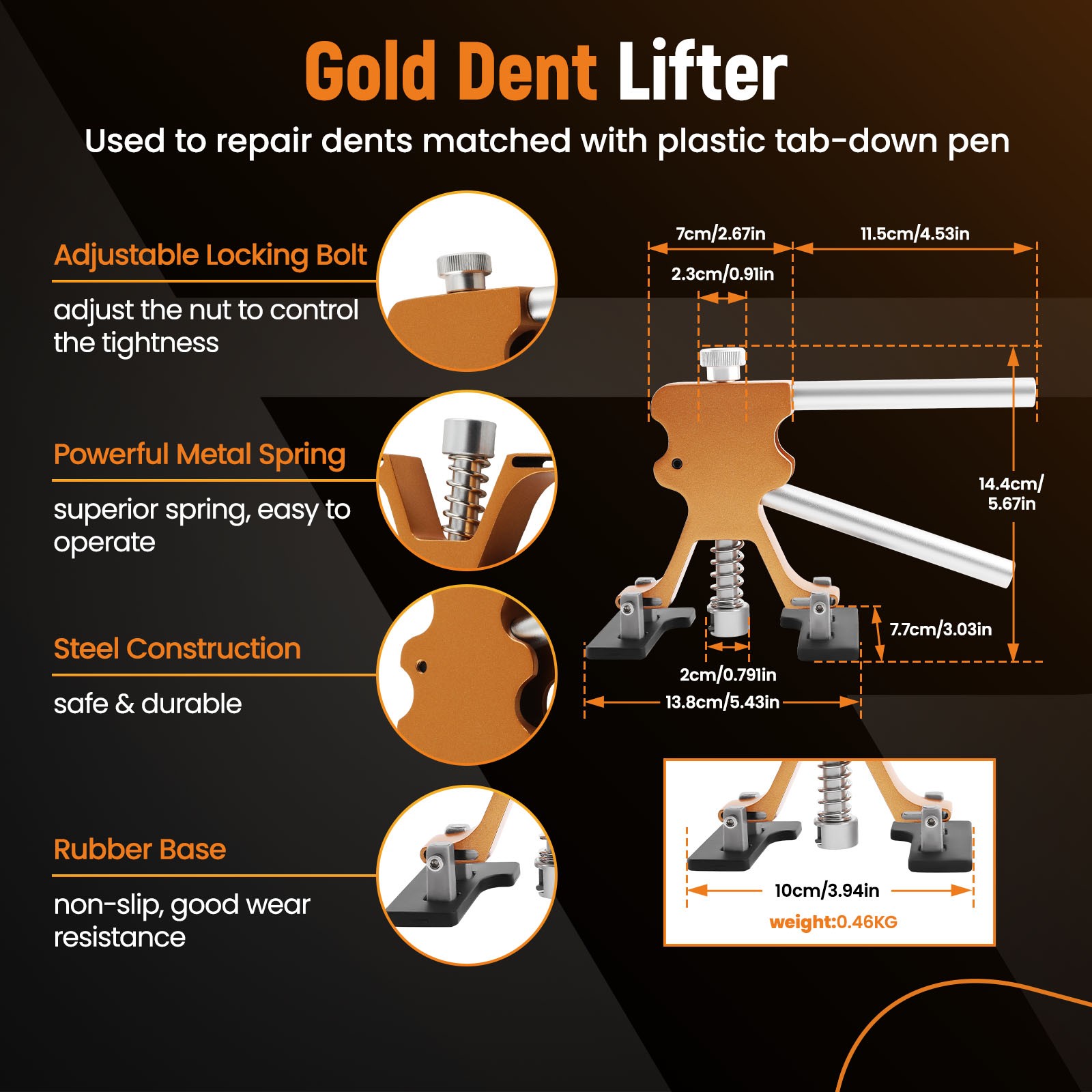 Paintless Dent Repair Tool Dent Puller Kit for Automobile Body Motorcycle