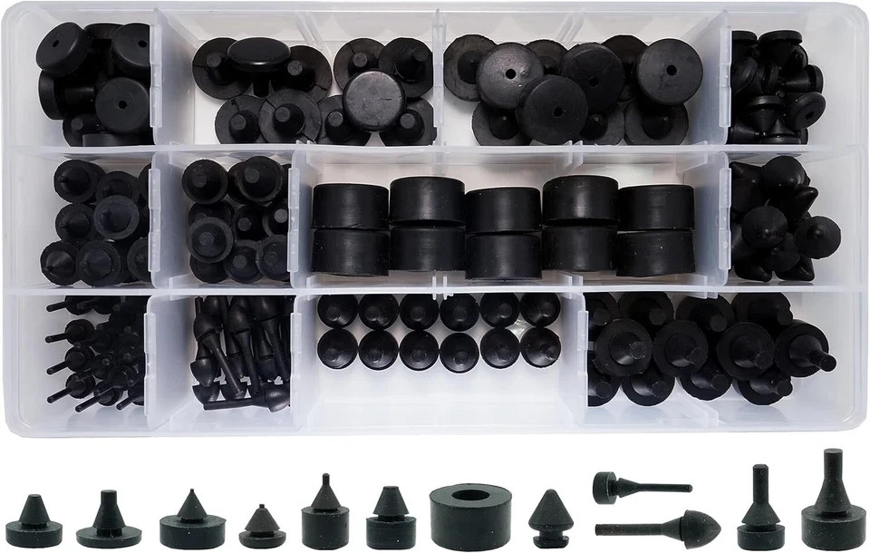 160 PCS Rubber Bumper Assortment Compatible With GM Fit Many Model