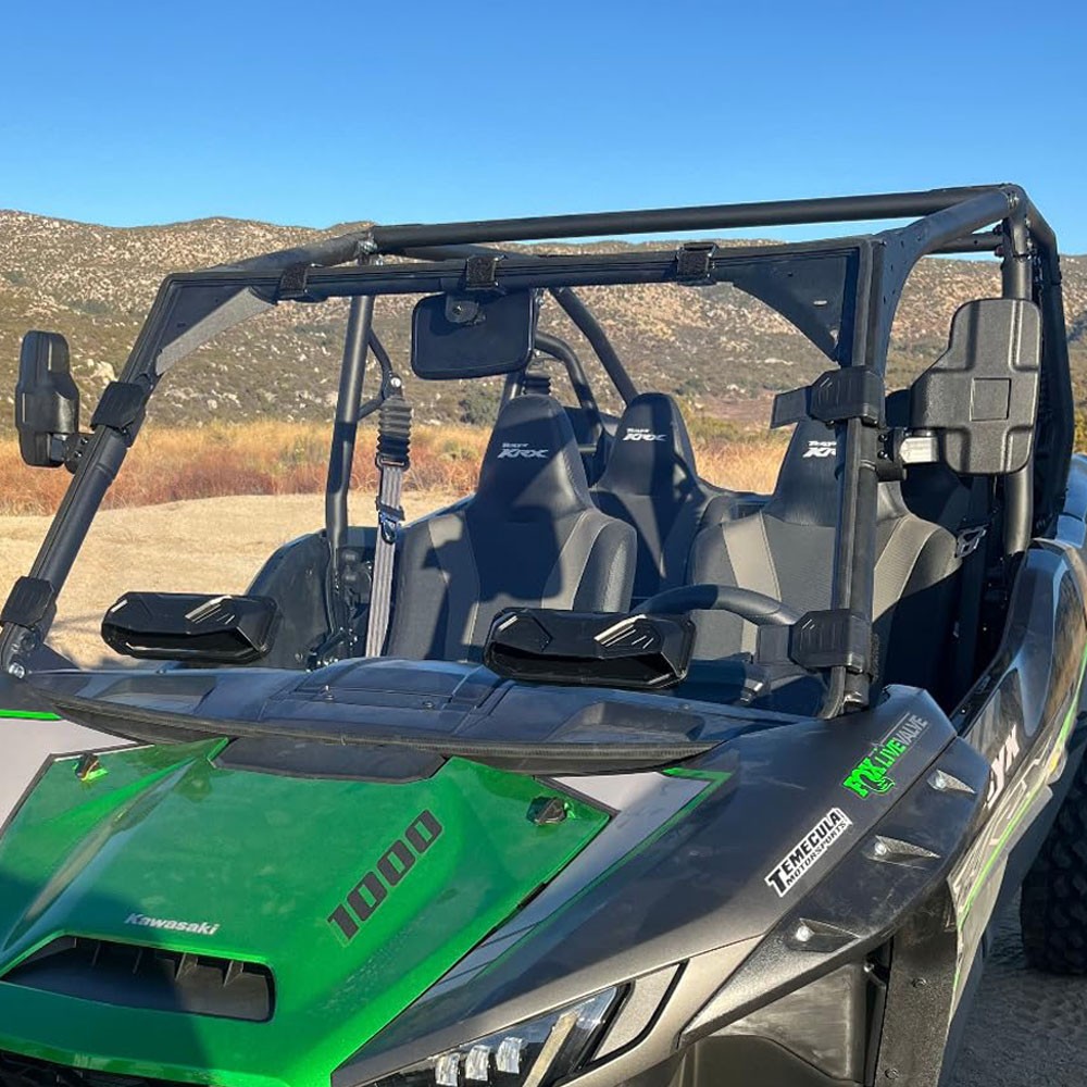 Vented Windshield Window Scratch Resistant For 2020-2025 Kawasaki Teryx KRX 1000