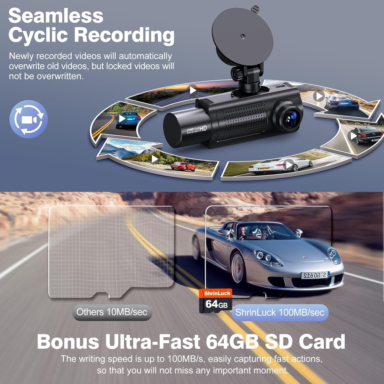 Advanced X5 4K Dash Camera - Night Vision, Dual Mode & User-Friendly Control
