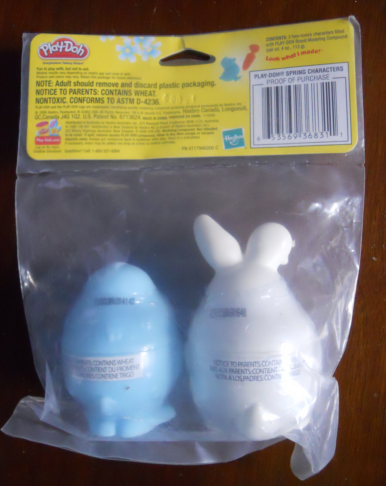 Play-Doh EASTER White BUNNY & BLUE BIRD Modeling Dough Spring Holiday Egg Hunt
